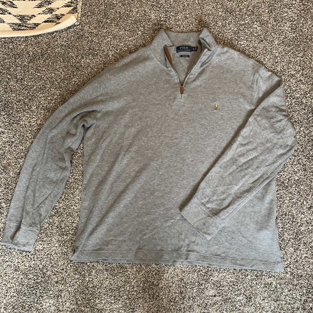Polo Ralph Lauren Estate-Rib Quarter-Zip Cotton Pullover
